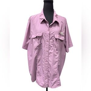 Magellan Outdoors Men’s 2 Font Pocket Button-Down Fishing Shirt Size 3X